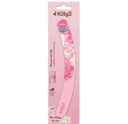 KillyS Blooming Pastel Paper Nail File papierowy pilnik do paznokci banan 180/240 Różowy