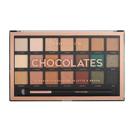 Profusion Chocolates Eyeshadow Palette paleta 21 cieni do powiek z pędzelkiem