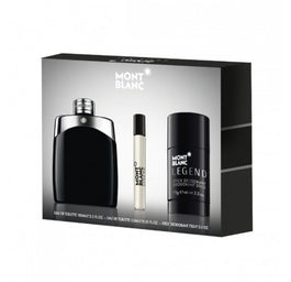 Mont Blanc Legend zestaw woda toaletowa spray 100ml + woda toaletowa 7.5ml + dezodorant sztyft 75ml