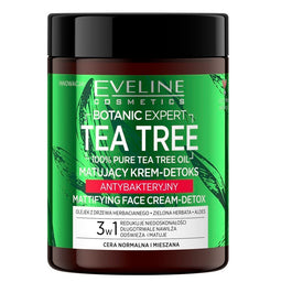 Eveline Cosmetics Botanic Expert Tea Tree matujący krem-detox antybakteryjny 100ml