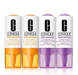 Clinique Fresh Pressed Daily & Overnight Boosters serum do twarzy na dzień i noc Witamina C & Witamina A 2x8.5ml & 2x6ml