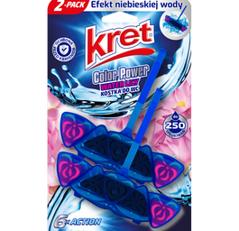 Kret Color Power zawieszka do WC barwiąca wodę Whater Lily 2x40g