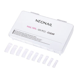 NeoNail Nail Tips przezroczyste tipsy z długą kieszonką 120szt