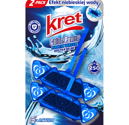 Kret Color Power zawieszka do WC barwiąca wodę DUO ARCTIC 2x40g