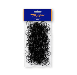 TOP CHOICE Gumki do włosów Czarne 22722 500szt