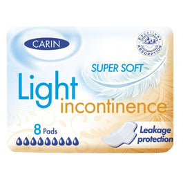 Carin Light Incontinence wkładki na nietrzymanie moczu Super Soft 8szt