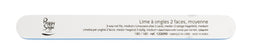 Peggy Sage 2-Way Nail File Medium pilnik do paznokci dwustronny 180/180 biały 1szt