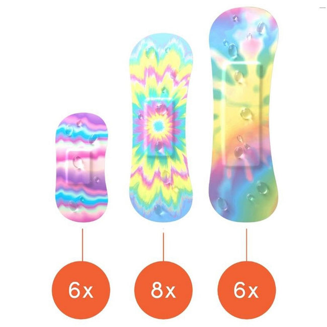 Wild Stripes Waterproof Secure plastry wodoodporne Rainbow 20szt.
