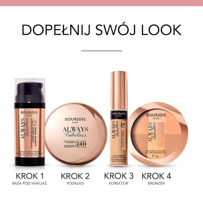 Bourjois Always Fabulous matujący puder w kompakcie z filtrem SPF
