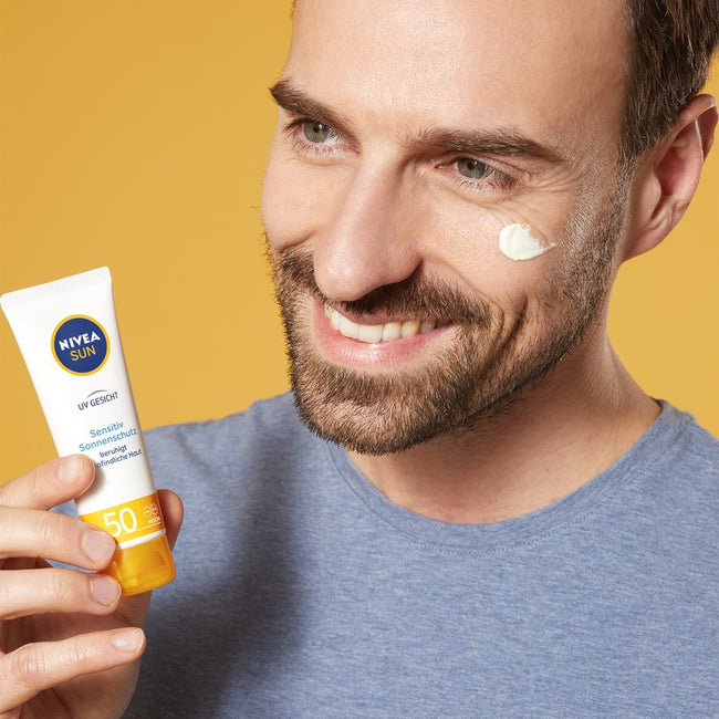 Nivea Sun Sensitive krem ochronny do twarzy dla skóry wrażliwej SPF50 50ml