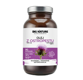 Big Nature Olej z ostropestu suplement diety 90 kapsułek
