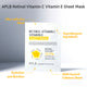 APLB Retinol Vitamin C Vitamin E Sheet Mask rozświetlająca maska w płachcie 25ml