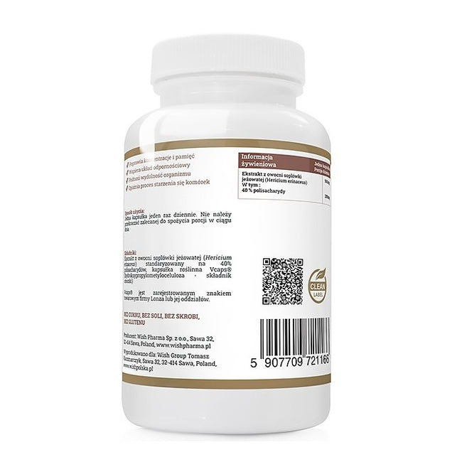 Progress Labs Lion's Mane 500mg suplement diety 60 kapsułek