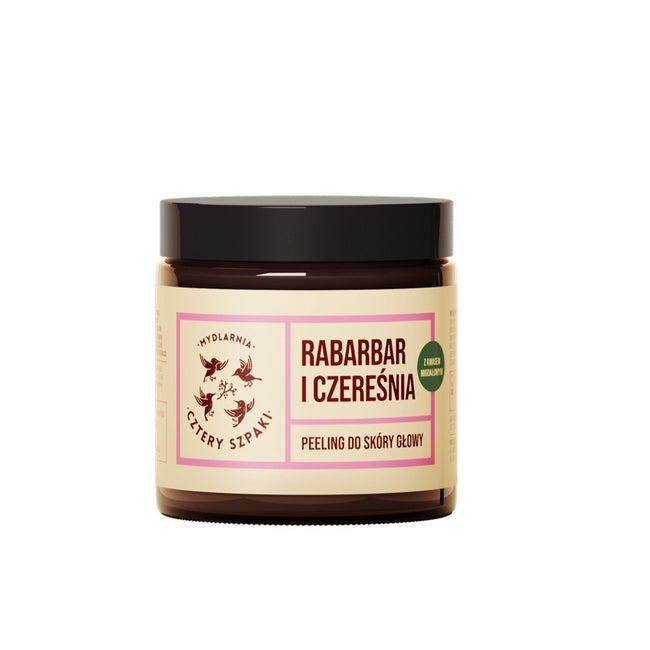 Mydlarnia Cztery Szpaki Peeling do skóry głowy Rabarbar i Czereśnia 120ml