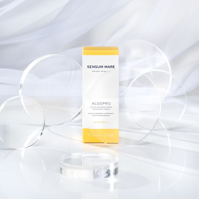 Sensum Mare Algopro aktywnie działające rozjaśniające serum antyoksydacyjne z 10% witaminą C 30ml
