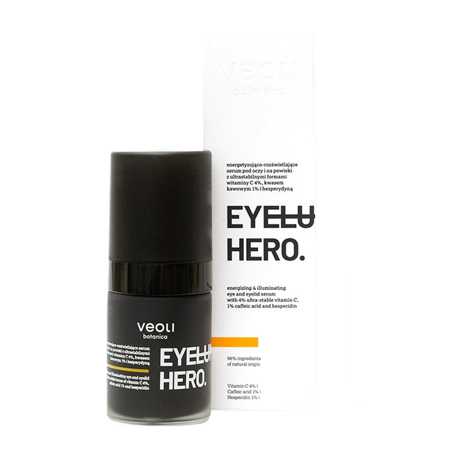 Veoli Botanica Eyeluminate Hero energetyzująco-rozświetlające serum pod oczy i na powieki 15ml
