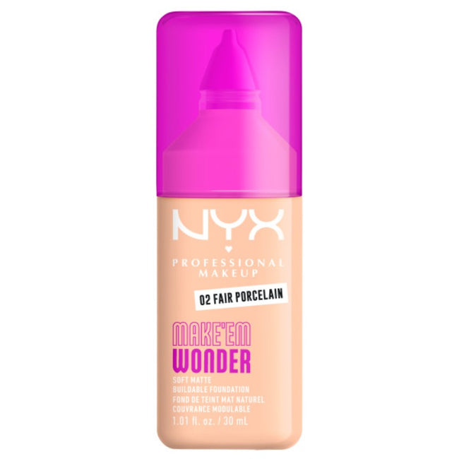 NYX Professional MakeUp Make'Em Wonder podkład do twarzy z długotrwałym kryciem 30ml