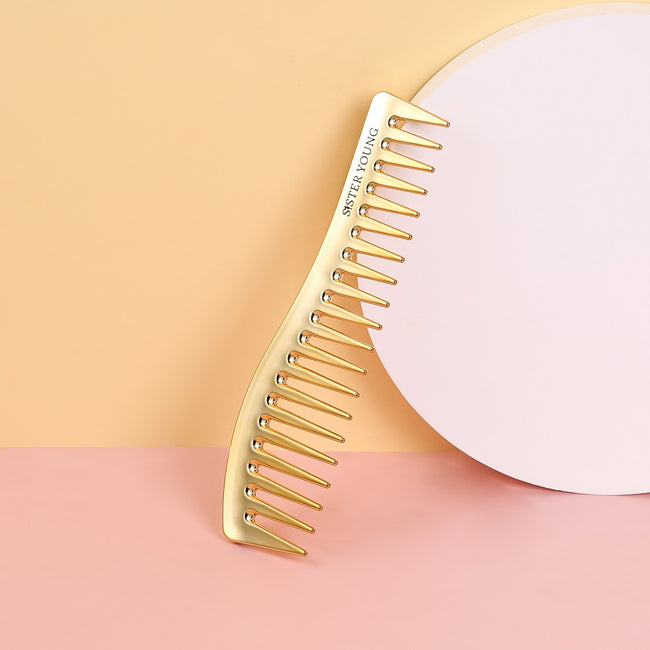 Sister Young Zuri Styling Hair Comb grzebień do włosów Gold