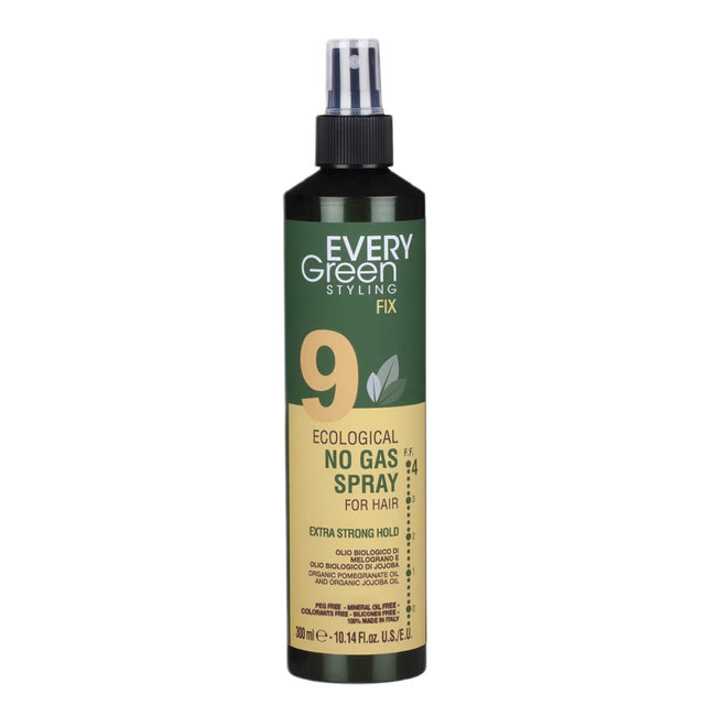 Every Green 9 Eco Hairspray No Gas Strong Hold ekologiczny lakier do włosów mocno utrwalający fryzurę 300ml