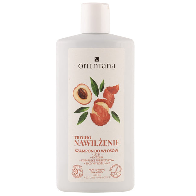ORIENTANA Trychologiczny szampon nawilżający Liczi Ektoina Kompleks prebiotyków 200ml