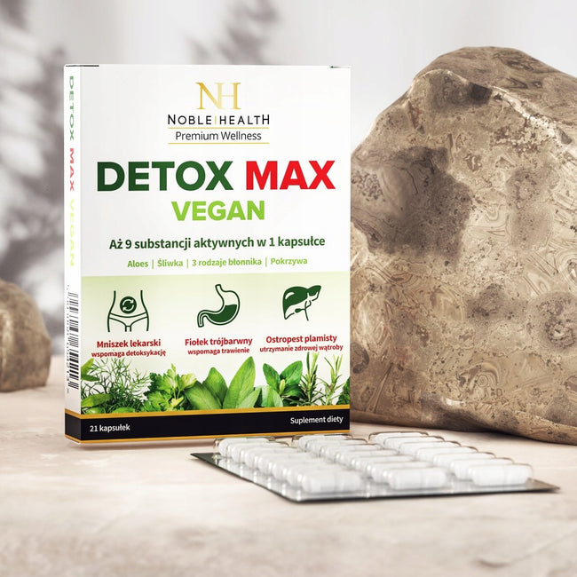 Noble Health Detox Max Vegan suplement diety 21 kapsułek