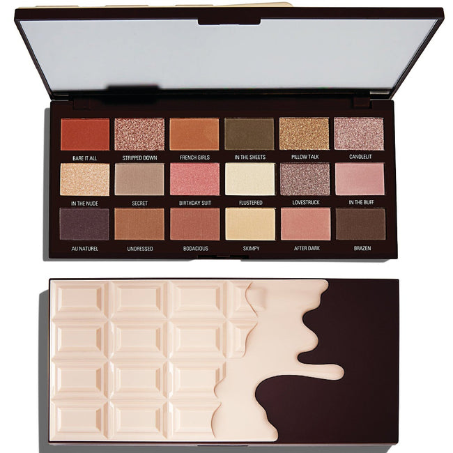 Makeup Revolution I Heart Revolution Chocolate Eyeshadow Palette paleta cieni do powiek Nudes 18g