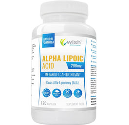WISH Pharmaceutical Alpha Lipoic Acid 200mg suplement diety 120 kapsułek