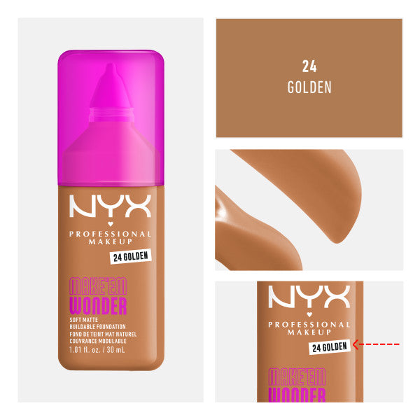 NYX Professional MakeUp Make'Em Wonder podkład do twarzy z długotrwałym kryciem 30ml