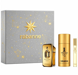 Paco Rabanne Million Gold zestaw woda perfumowana spray 50ml + dezodorant spray 150ml + woda perfumowana spray 10ml