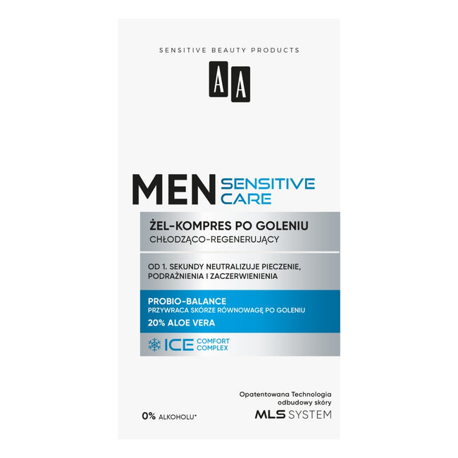 AA Men Sensitive żel-kompres po goleniu chłodząco-regenerujący 100ml