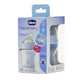 Chicco NaturalFeeling butelka plastikowa ze smoczkiem silikonowym przepływ wolny 0m+ Niebieska 150ml