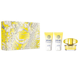 Versace Yellow Diamond zestaw woda toaletowa spray 50ml + balsam do ciała 50ml + żel pod prysznic 50ml