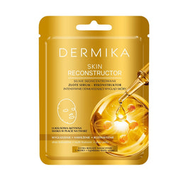 Dermika Skin Reconstructor silnie skoncentrowane złote serum-rekonstruktor intensywnie odmładzający wygląd skóry maska w płacie 1szt