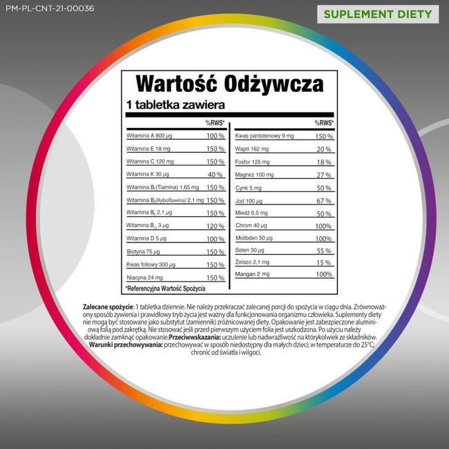 Centrum Silver 50+ multiwitaminy suplement diety 100 + 30 tabletek