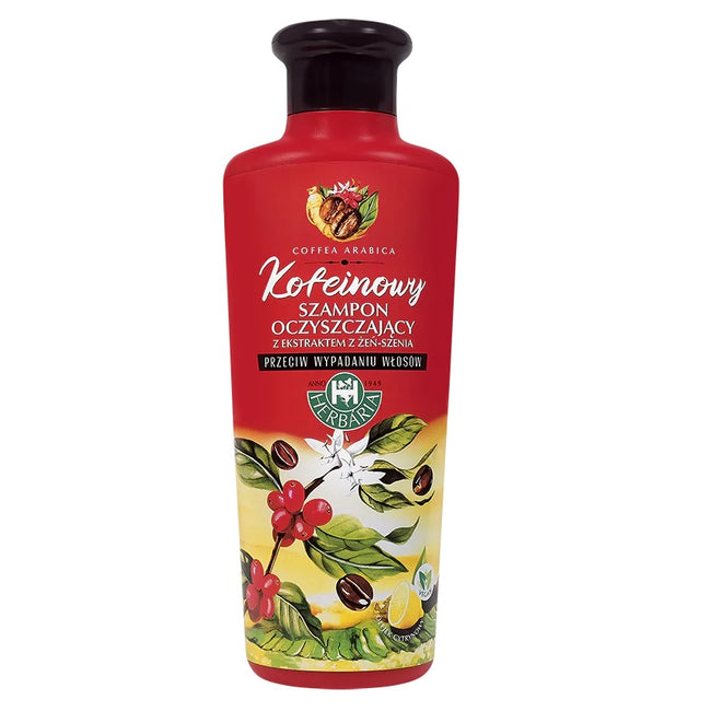 Herbaria Banfi kofeinowy szampon oczyszczający z ekstraktem z żeń-szenia 250ml
