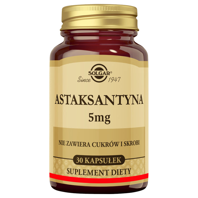Solgar Astaksantyna 5mg suplement diety 30 kapsułek
