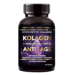 Intenson Kolagen + Hialuron + Witamina C Anti-Age suplement diety 60 tabletek