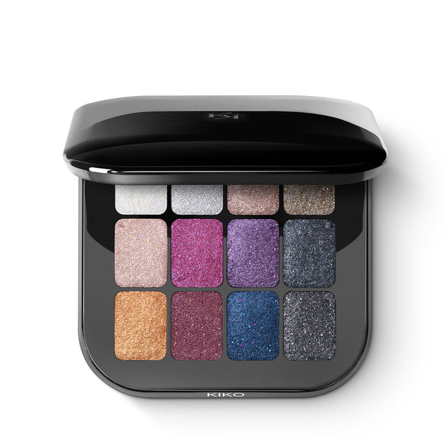 KIKO Milano Cult Colours Eyeshadow Palette paleta 12 łatwych do rozcierania cieni w wyszukanych odcieniach