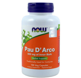 Now Foods Pau D'Arco 500mg suplement diety 100 kapsułek