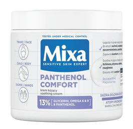 MIXA Panthenol Comfort kojący krem do twarzy dłoni i ciała 400ml
