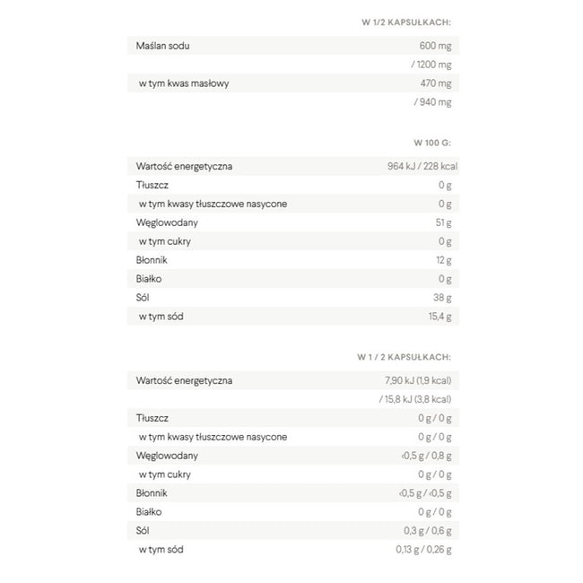 HealthLabs Maślan Sodu Forte Men suplement diety 60 kapsułek