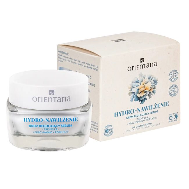 ORIENTANA Hydro-Nawilżenie krem regulujący sebum Tremella Niacynamid Pore out 50ml
