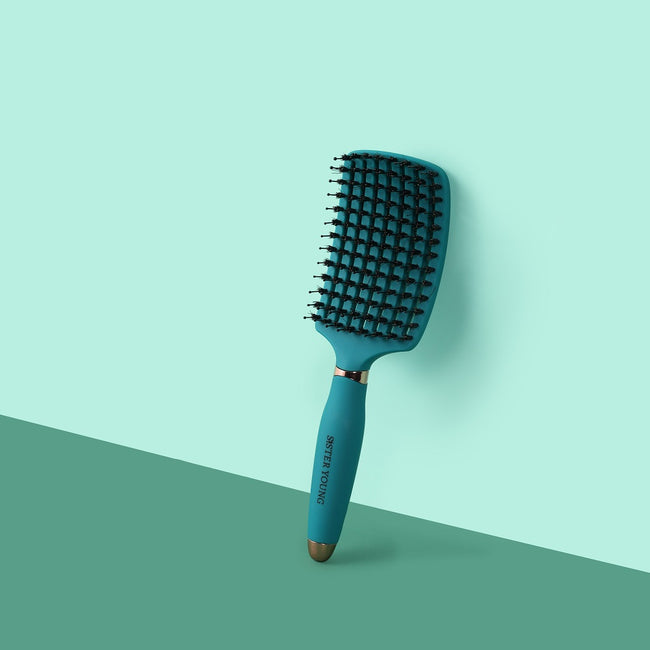 Sister Young Ovia Hair Brush szczotka do włosów z włosiem dzika Green