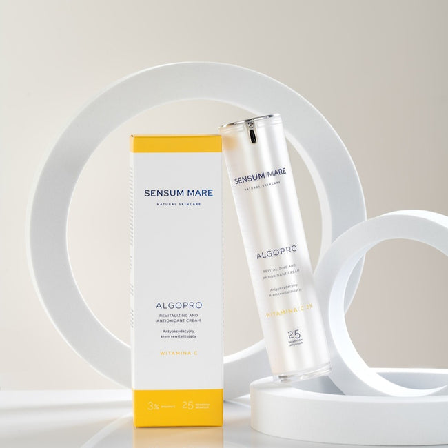 Sensum Mare Algopro antyoksydacyjny rewitalizujący krem do twarzy z 3% witaminą C 50ml