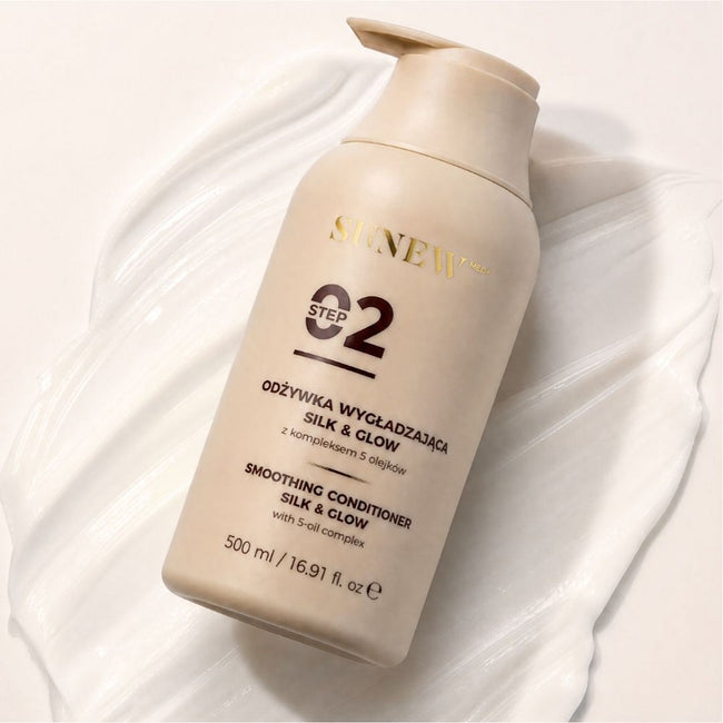 SunewMed+ Silk & Glow odżywka wygładzająca z kompleksem 5 olejków 500ml
