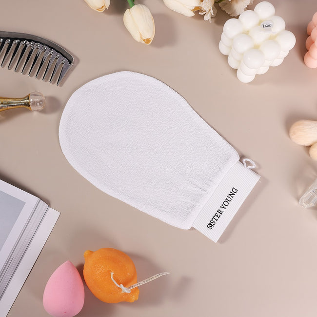 Sister Young Nova Exfoliating Glove złuszczająca rękawica do peelingu ciała White