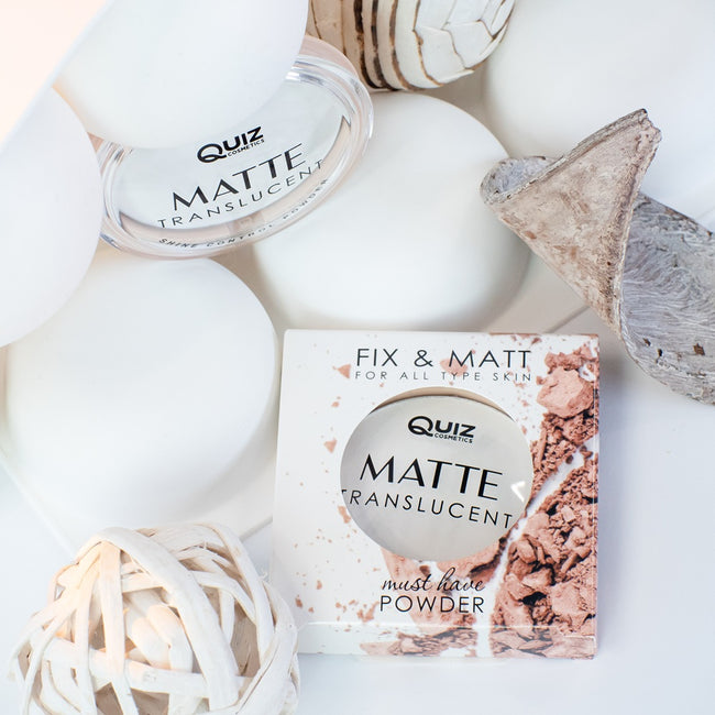 Quiz Cosmetics Matte Translucent Powder transparentny puder matujący