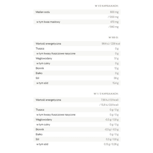 HealthLabs Maślan Sodu Forte Men suplement diety 60 kapsułek