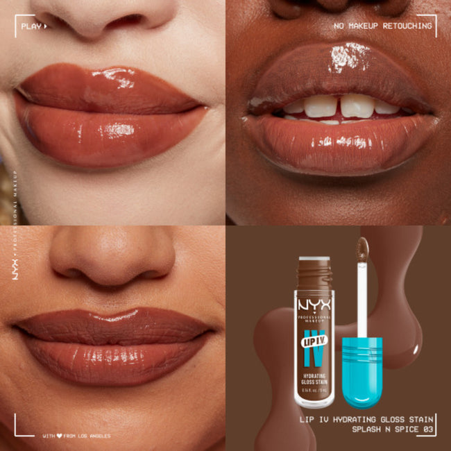 NYX Professional MakeUp Lip I.V. nawilżająco-pigmentujący błyszczyk do ust
