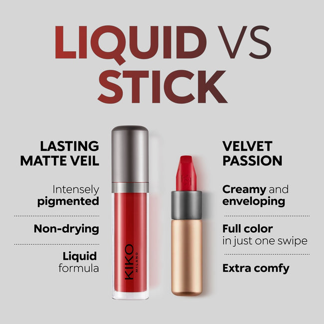 KIKO Milano Lasting Matte Veil Liquid Lip Colour matowa pomadka w płynie 4ml